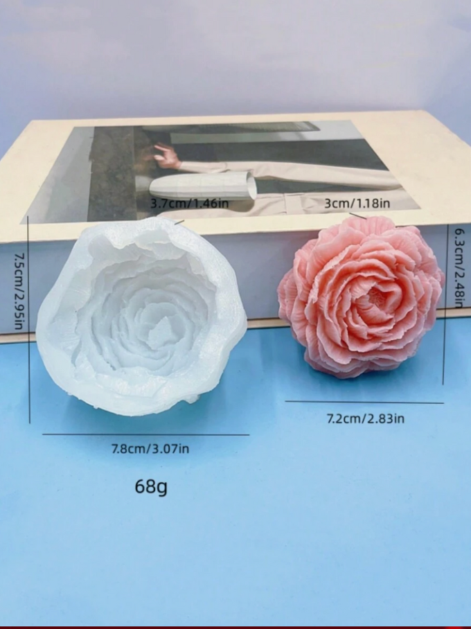 Molde de Silicona Flor de Peonía